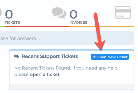 Submit a new ticket